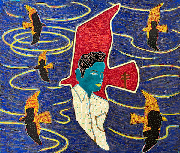 Blue Flock by Francis Pavy