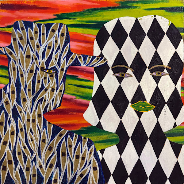 Diamondhead Woman with Stranger by Francis Pavy