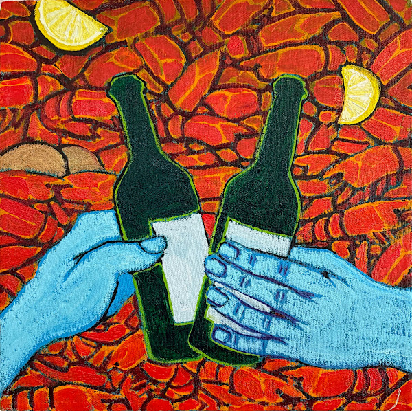 Clinking Beers by Francis Pavy
