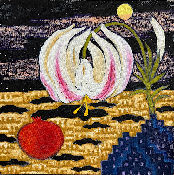 Knight Lilly with pomegranate by Francis Pavy, Image 1.