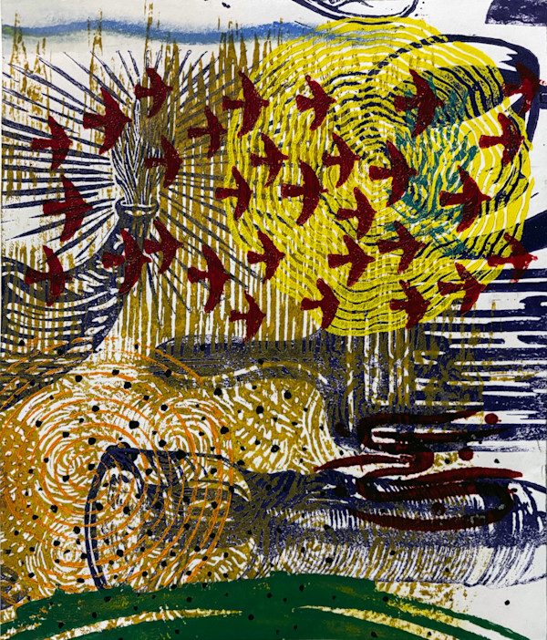 Spring Migration  with paint bush and Flashlight by Francis Pavy