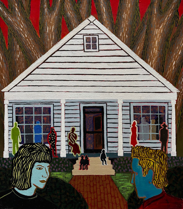 Big Front Porch with Family by Francis Pavy, Image 1.
