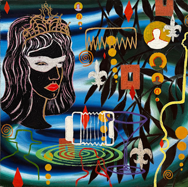 Black Queen with Spirals by Francis Pavy, Image 1.