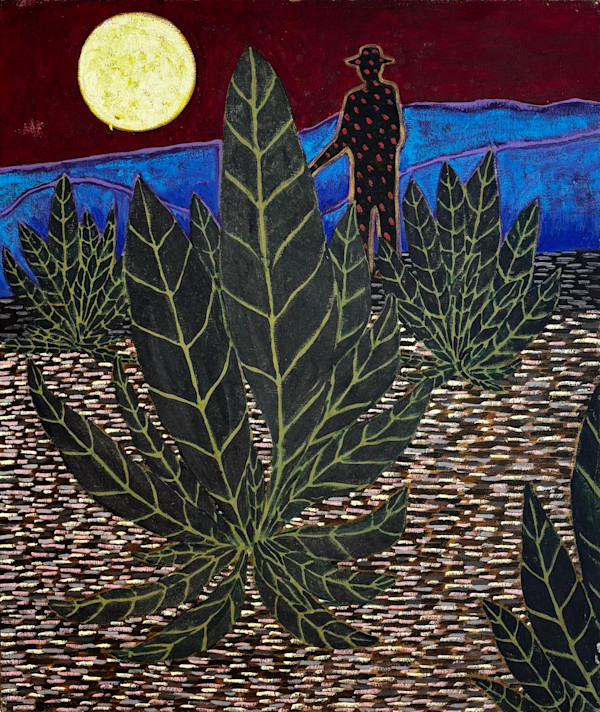 A Man in the Garden During the Full Moon by Francis Pavy, Image 1.