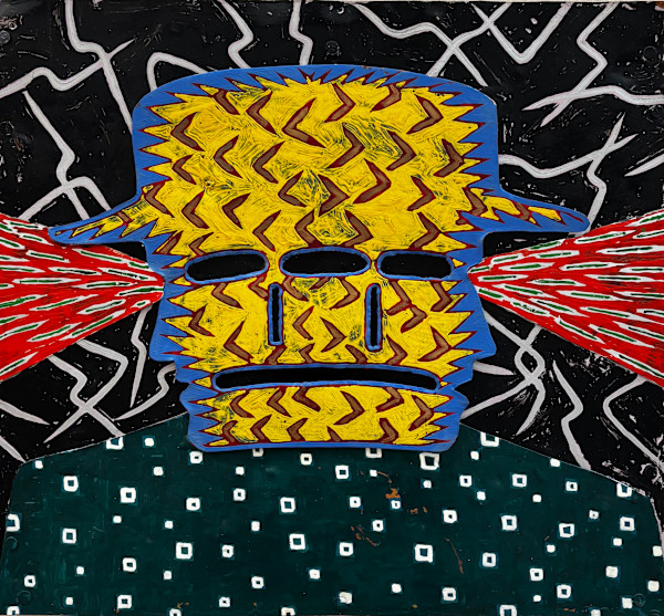 Yellow Janus Head by Francis Pavy, Image 1.