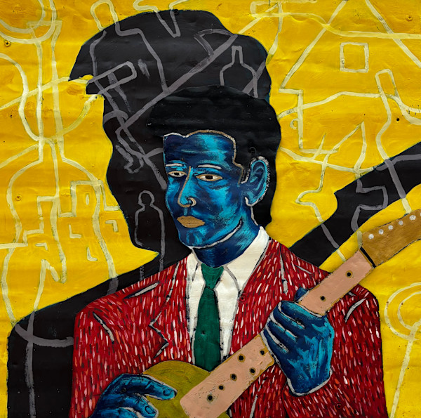 Guitarist with Shadow by Francis Pavy, Image 1.