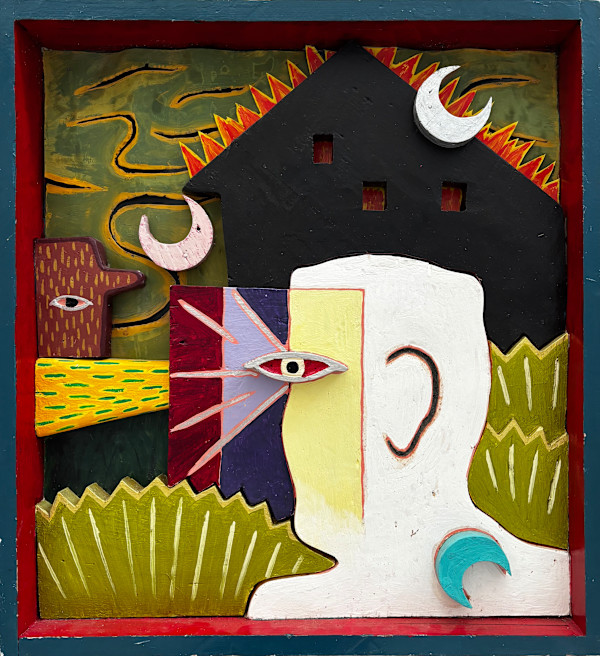 Swamp House on Fire with Seer by Francis Pavy, Image 1.
