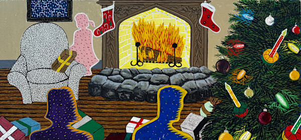 Christmas Book Cover Illustration by Francis Pavy, Image 1.