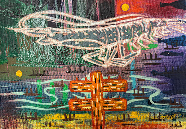 Shrimp with Telephone Pole Study by Francis Pavy