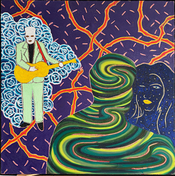 making love while Death plays the guitar by Francis Pavy