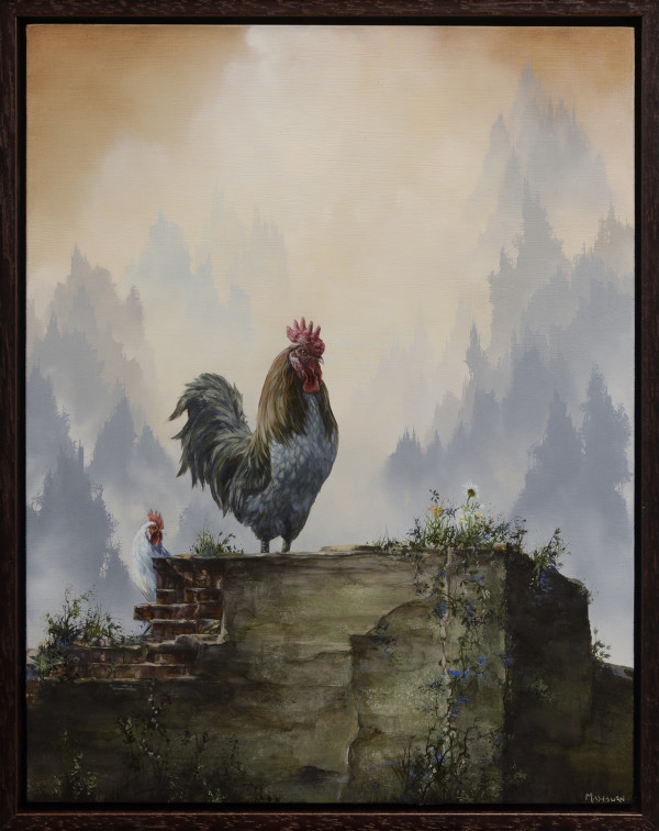 Rooster and Hen by Brian Mashburn