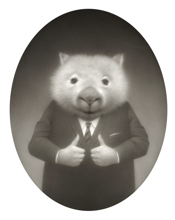 Daily Affirmation Wombat (Thumbs Up Wombat) by Travis Louie