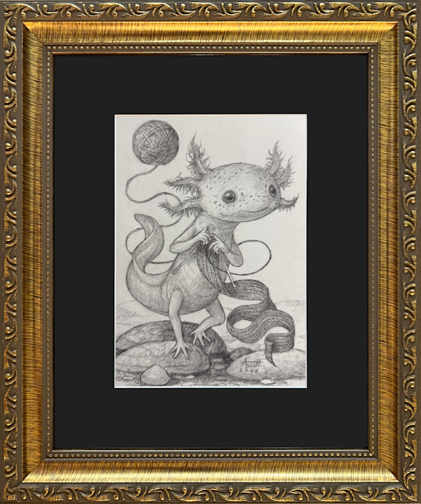 Axolotl Underwotl by Thomas Ascott, Image 1.