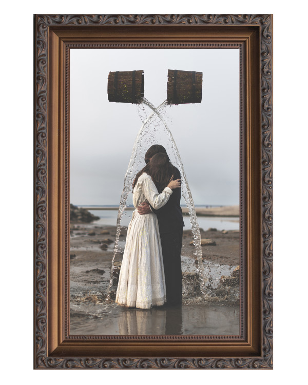 II - Two of Cups - Minor Arcana - 24kt Gold Leaf Embellished by Nicolas Bruno