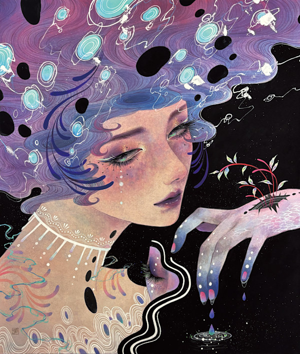 Blooming in the Sinking Foam by Hanae Nakajima