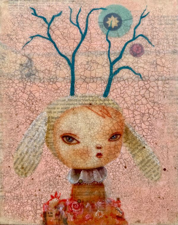 Lizzie Autumn Jackelope (study) by Kathie Olivas