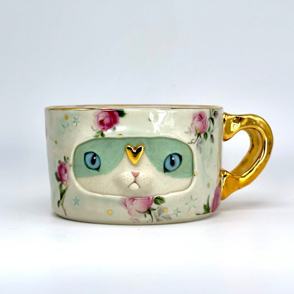Ghost in a Rose Garden Mug by Ryoko Rio