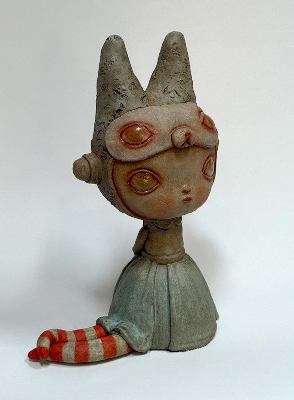 Two Faced Seated Ava by Kathie Olivas