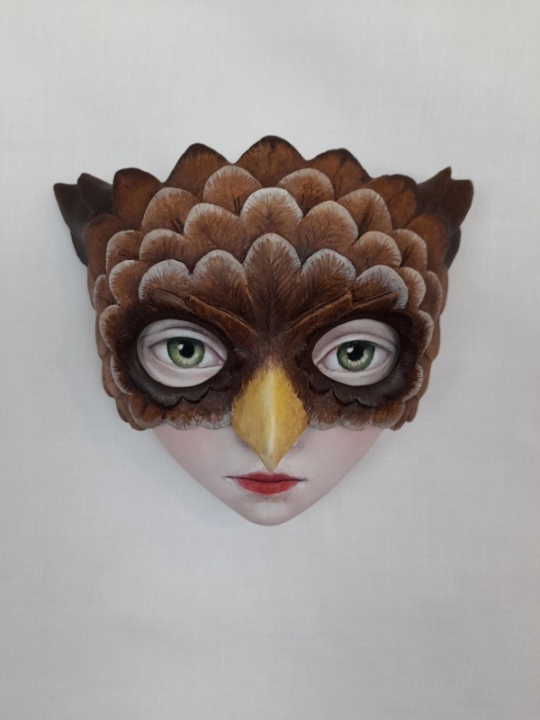 Girl in Owl Mask by Zoe Thomas