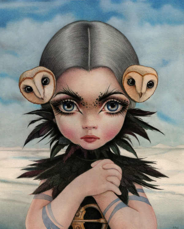 Owl Lady by Raúl Guerra