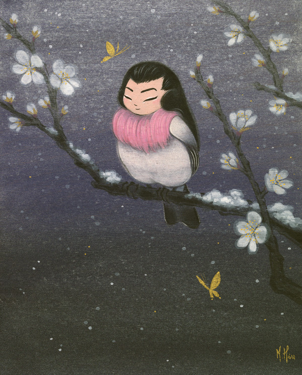 Robin and Plum Blossoms (winter) by Martin Hsu