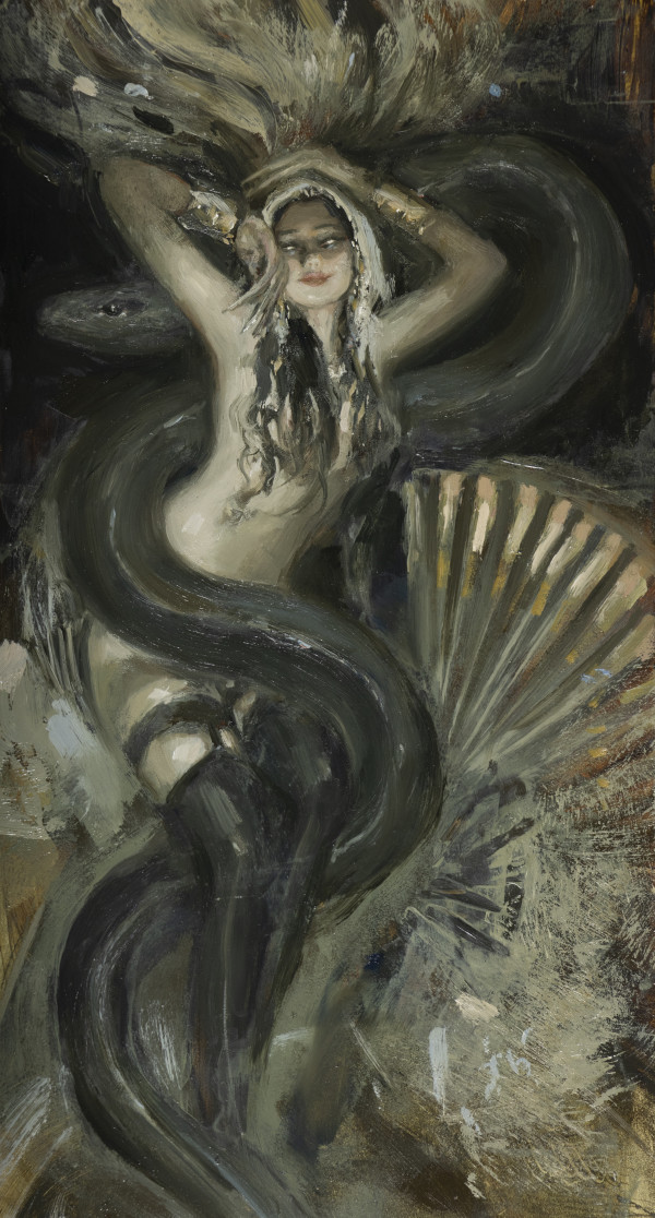 Study Of A Serpent Mother by Nadezda
