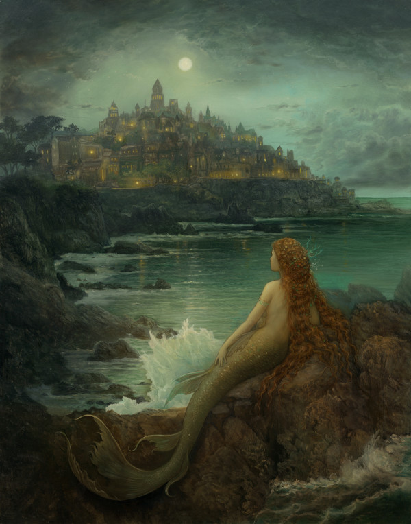 The Quiet Moonlit Sea by Annie Stegg Gerard