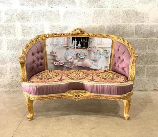 Kukula Marie Loveseat Purple by Kukula