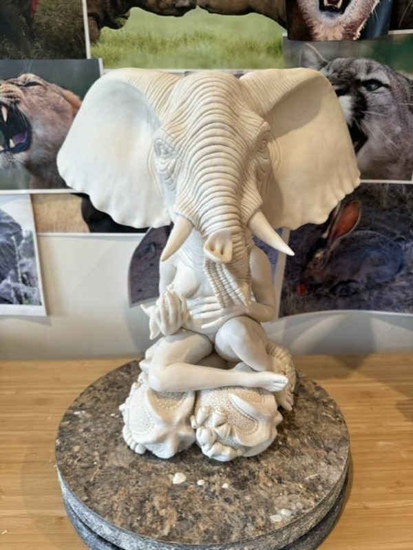 Rising Waters, Boiling Seas: African Bush Elephant by Crystal Morey