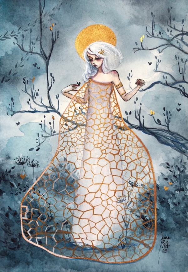 Veiled maiden by June Leeloo
