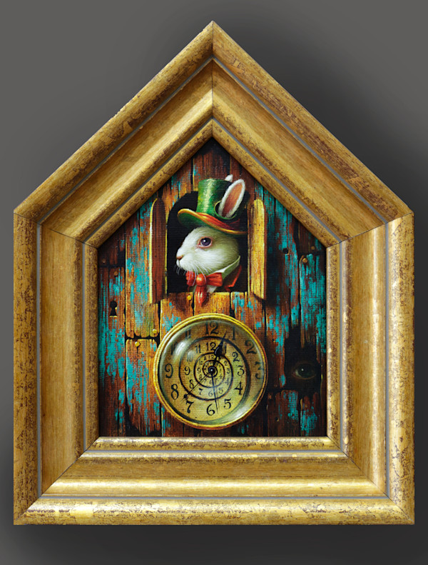 The rabbit of time by Ronald Compánoca