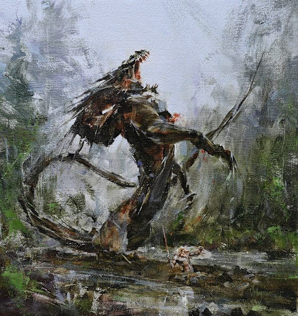 The Slaying of Fafnir by Eric Velhagen