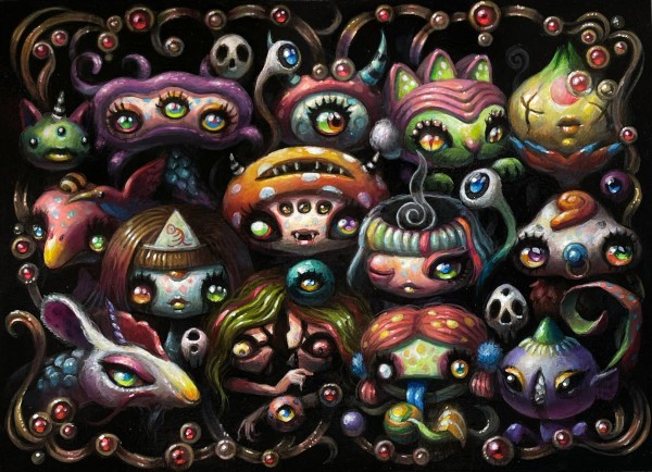 百鬼夜行（Night parade of a hundred yokai) by Yoko d'Holbachie