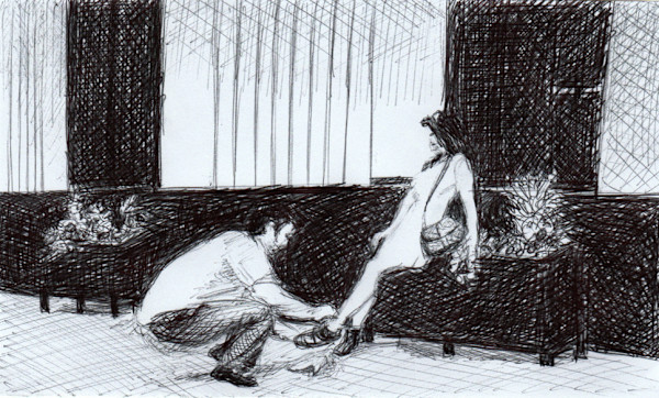 A ses pieds - Tissu by Marie Désert