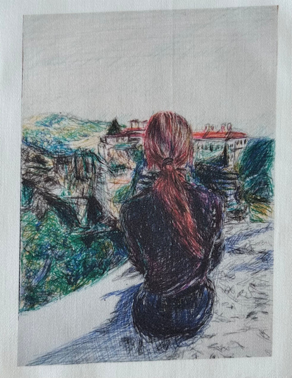 Tissu - The Thinker by Marie Désert
