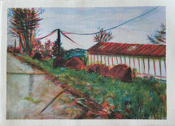 Tissu - Déforestation III by Marie Désert