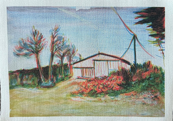 Tissu - Déforestation IV by Marie Désert