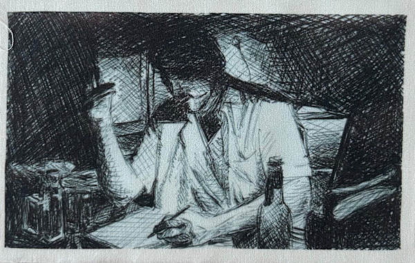 Tissu - En écrivant by Marie Désert