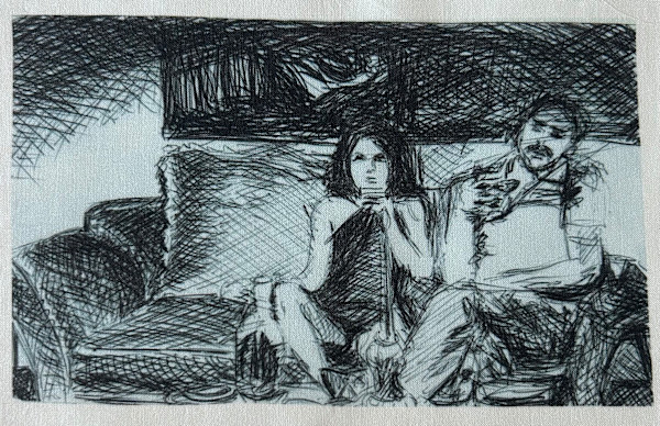 Tissu - Sur un autre canapé by Marie Désert