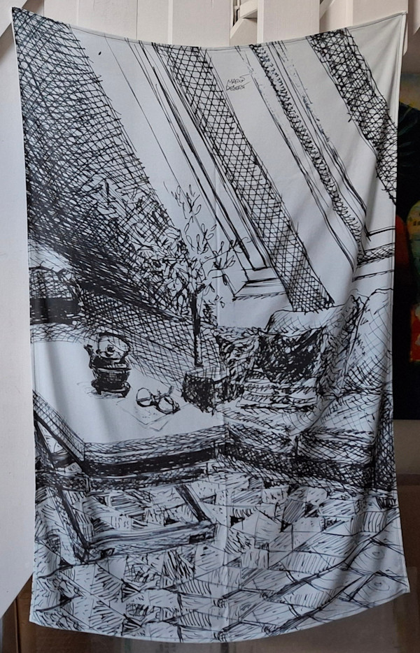 Reproduction sur tissu " Temps" by Marie Désert, Image 1.