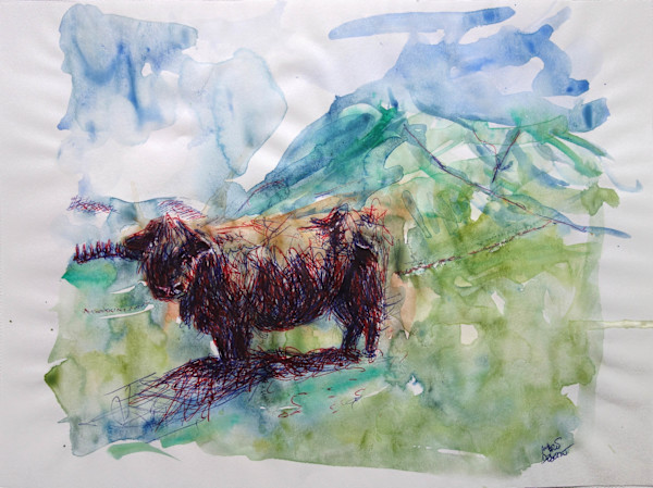 Vache Highlands III by Marie Désert