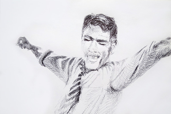 Homme heureux I by Marie Désert