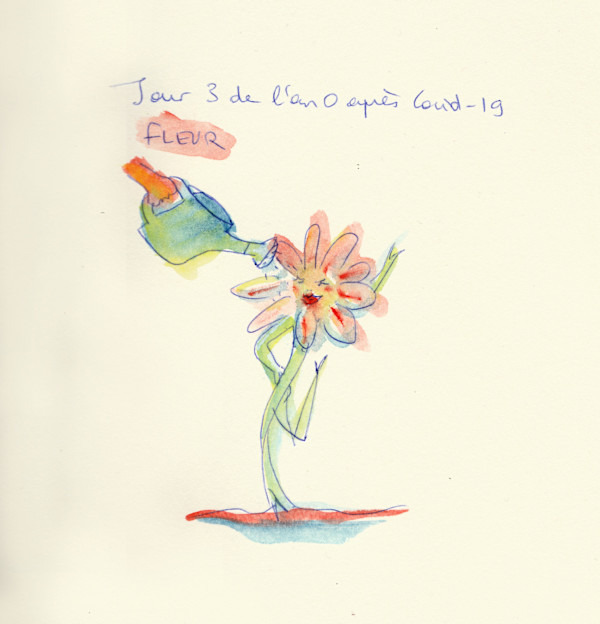 Jour 3 de l’an 0 après Covid - 19  - Fleur by Marie Désert