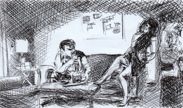 Sur un canapé by Marie Désert