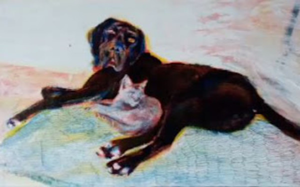 Chien et chat by Marie Désert