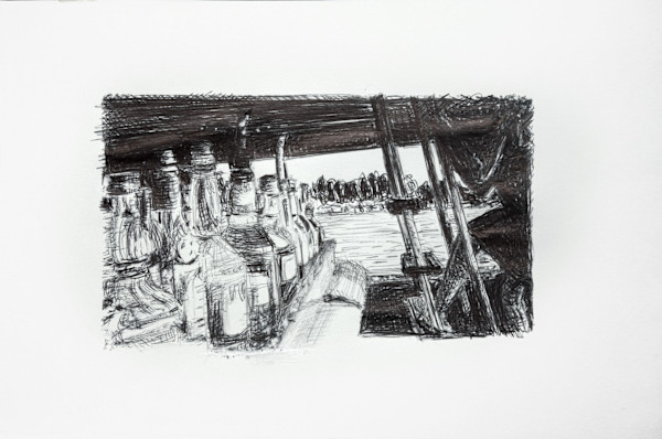 Sur le bateau by Marie Désert
