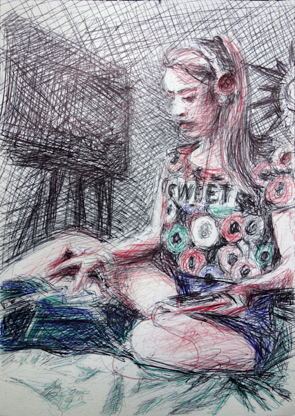 The typewriter by Marie Désert