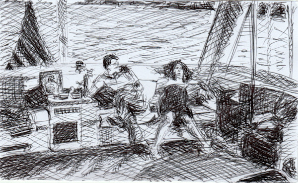 Sur un bateau by Marie Désert