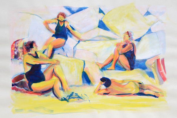 Sur les rochers by Marie Désert
