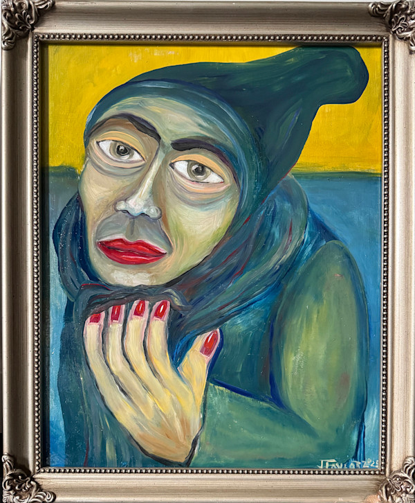 Man in Bulbous Hat by Jennifer Taylor